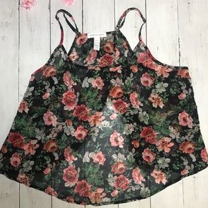 Women’s rose top with cris cross style back